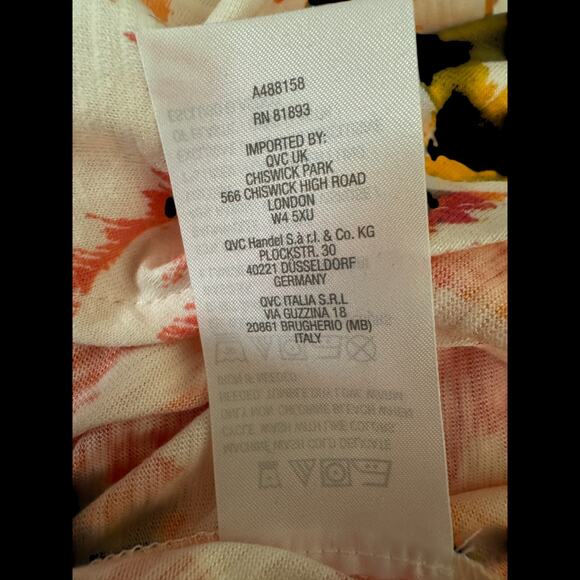 Candace Cameron Bure Sunkissed Regular Jumpsuit Apricot Palm 3X NWOT Stretch - Picture 13 of 14